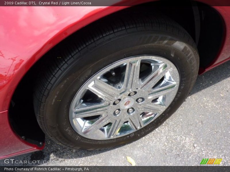 Crystal Red / Light Linen/Cocoa 2009 Cadillac DTS