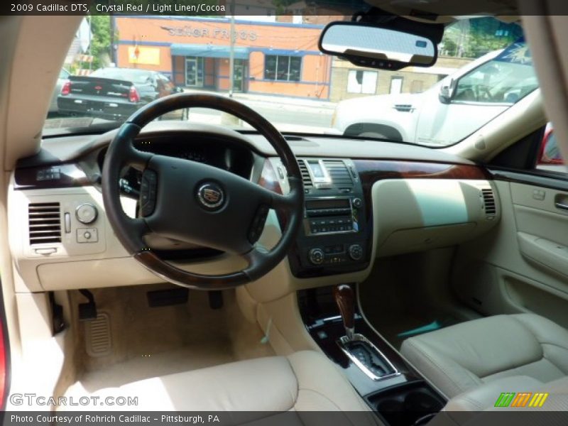 Crystal Red / Light Linen/Cocoa 2009 Cadillac DTS