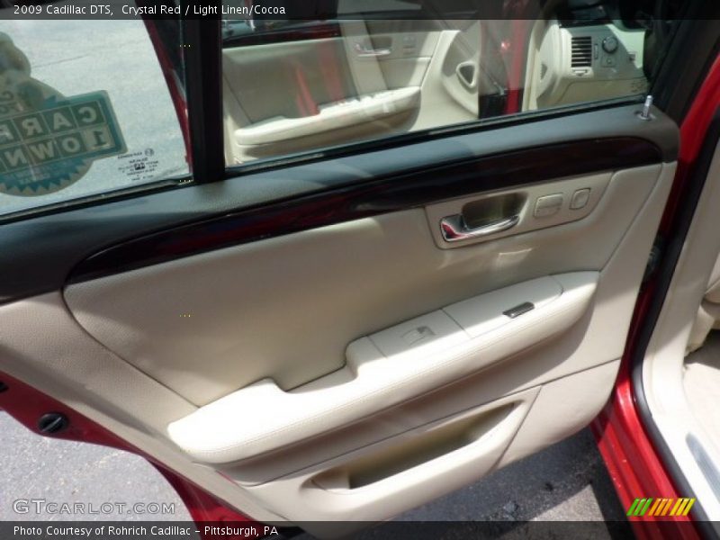 Crystal Red / Light Linen/Cocoa 2009 Cadillac DTS