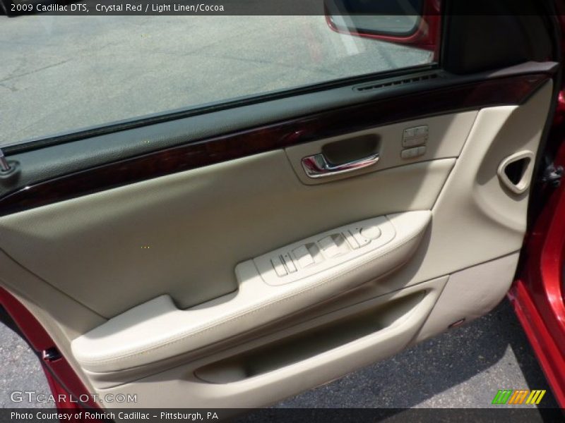 Crystal Red / Light Linen/Cocoa 2009 Cadillac DTS