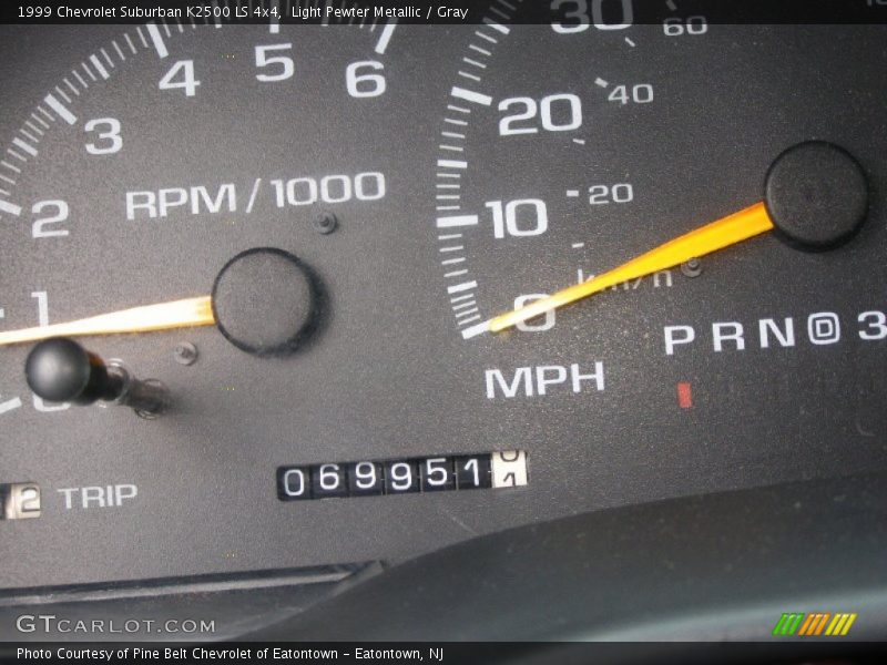 Light Pewter Metallic / Gray 1999 Chevrolet Suburban K2500 LS 4x4