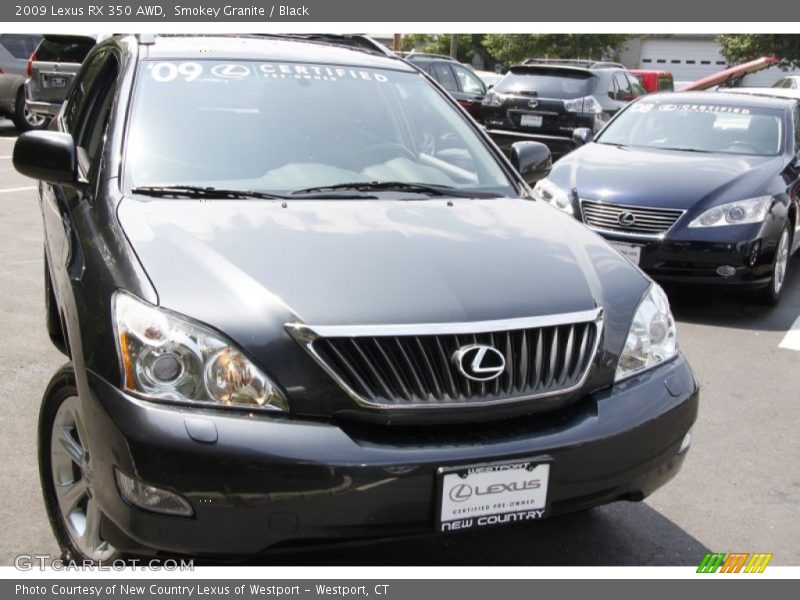 Smokey Granite / Black 2009 Lexus RX 350 AWD