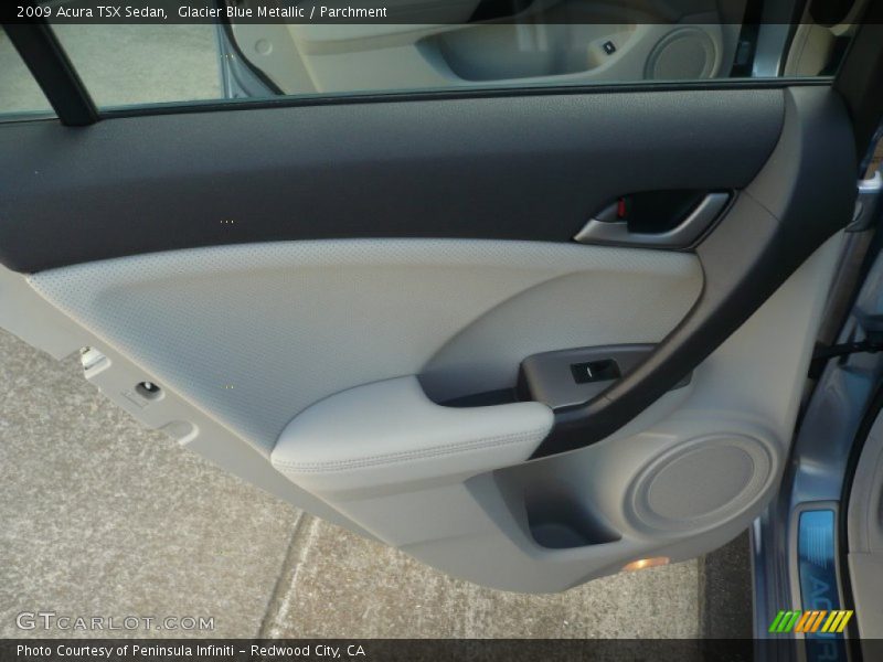 Glacier Blue Metallic / Parchment 2009 Acura TSX Sedan