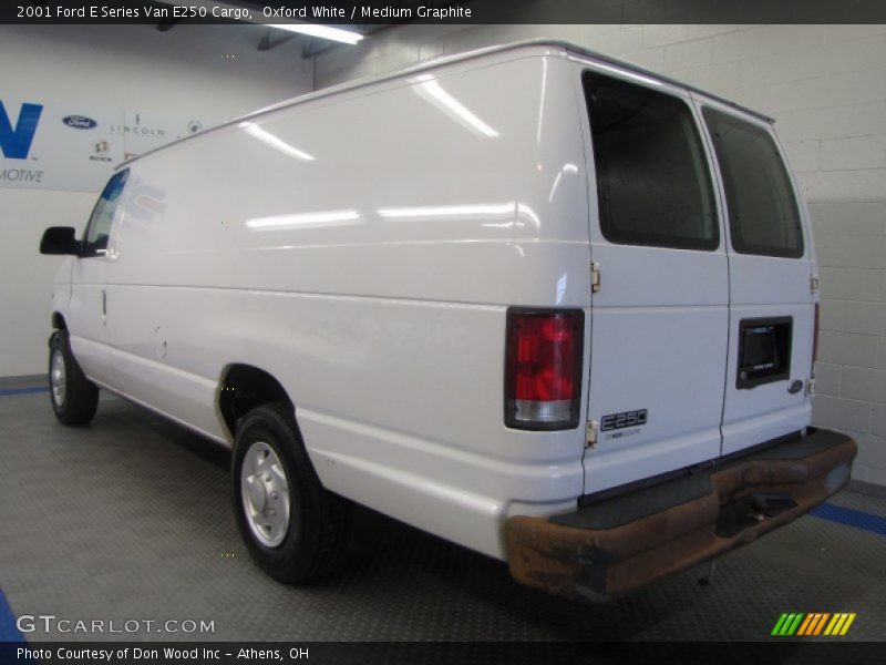 Oxford White / Medium Graphite 2001 Ford E Series Van E250 Cargo