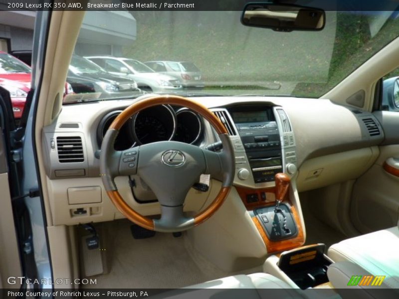 Breakwater Blue Metallic / Parchment 2009 Lexus RX 350 AWD