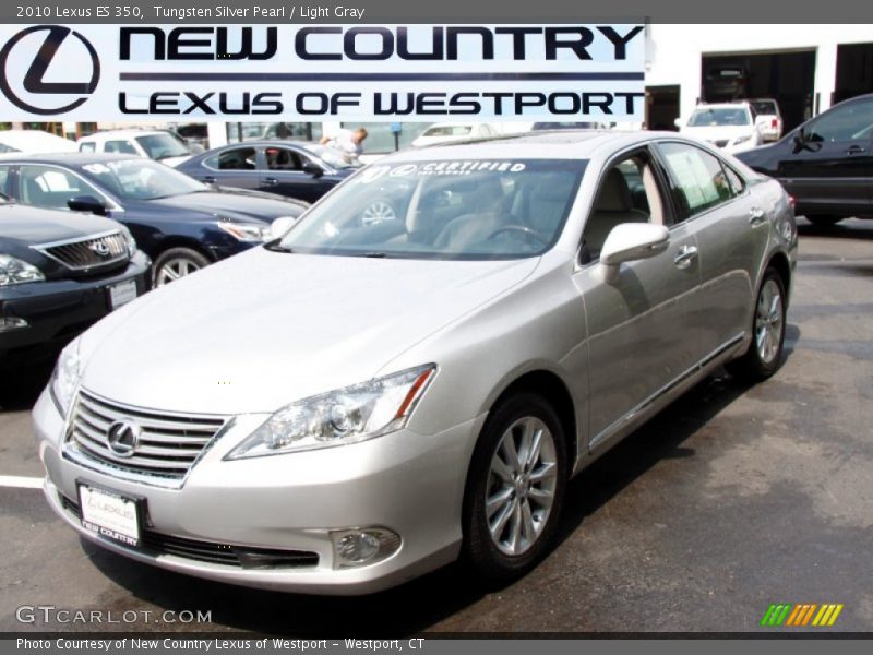 Tungsten Silver Pearl / Light Gray 2010 Lexus ES 350