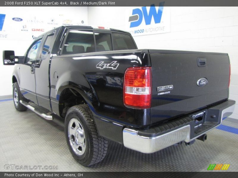 Black / Medium/Dark Flint 2008 Ford F150 XLT SuperCab 4x4