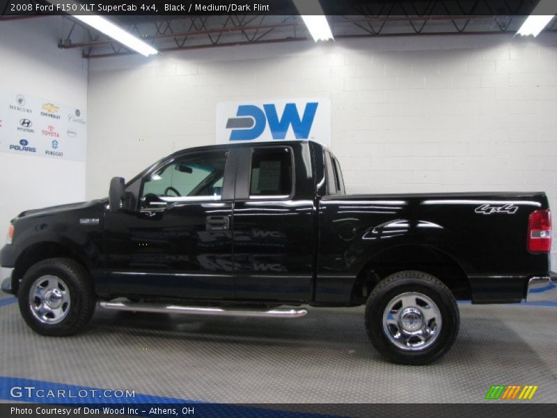 Black / Medium/Dark Flint 2008 Ford F150 XLT SuperCab 4x4