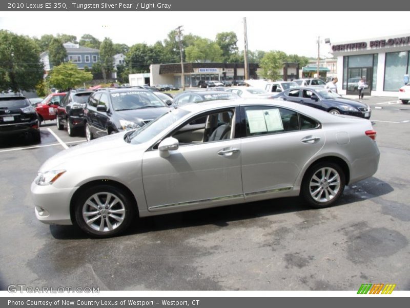 Tungsten Silver Pearl / Light Gray 2010 Lexus ES 350