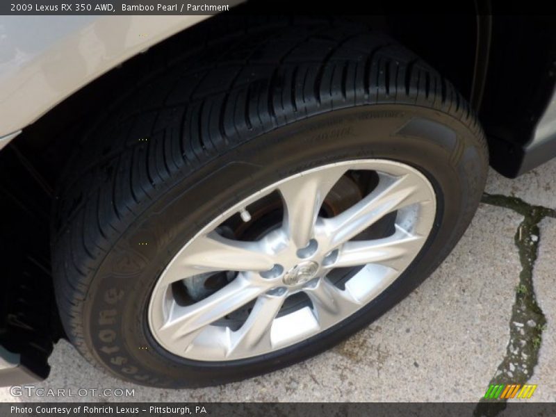 Bamboo Pearl / Parchment 2009 Lexus RX 350 AWD