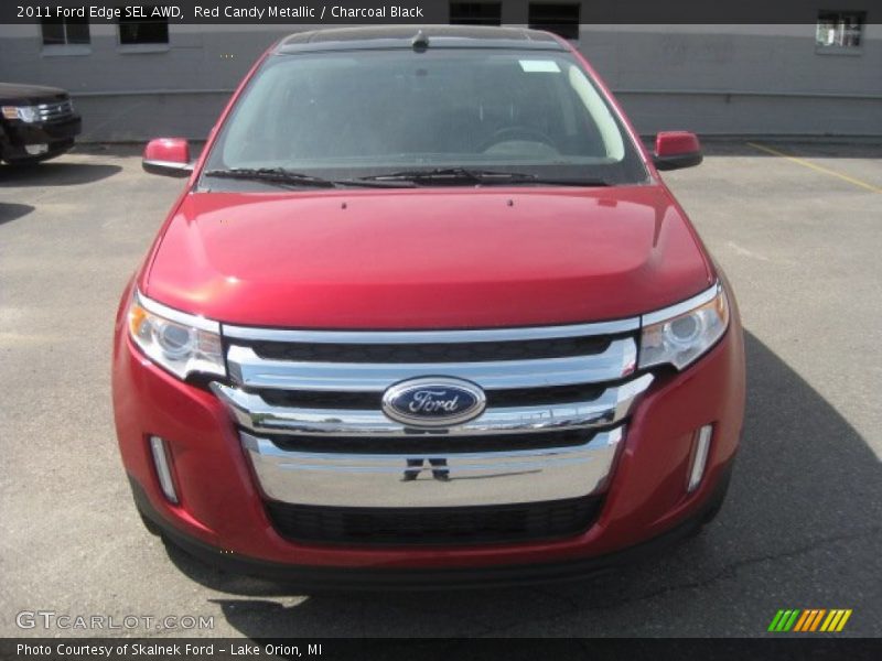 Red Candy Metallic / Charcoal Black 2011 Ford Edge SEL AWD