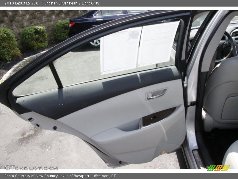 Tungsten Silver Pearl / Light Gray 2010 Lexus ES 350