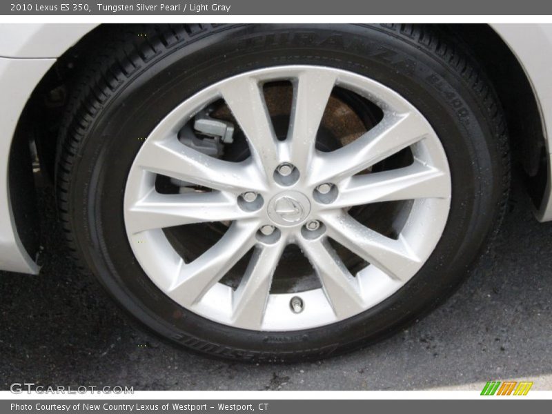 Tungsten Silver Pearl / Light Gray 2010 Lexus ES 350