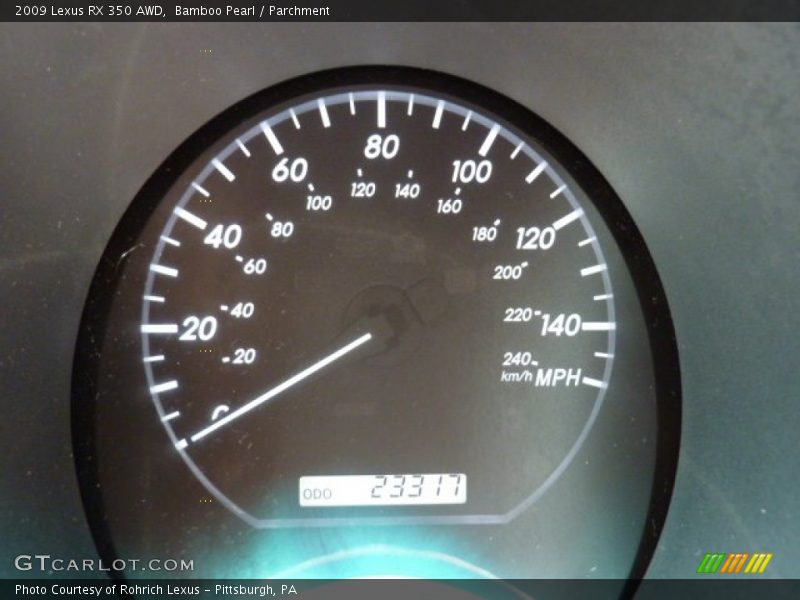 Bamboo Pearl / Parchment 2009 Lexus RX 350 AWD