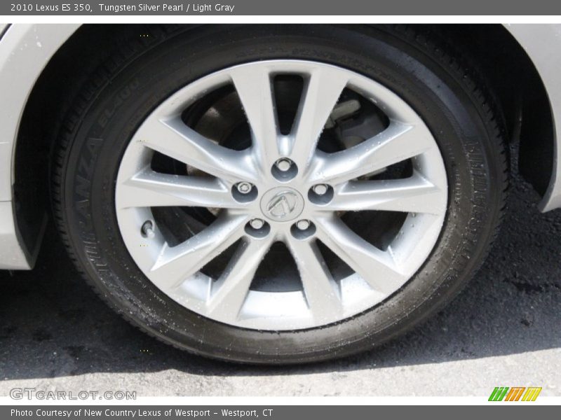 Tungsten Silver Pearl / Light Gray 2010 Lexus ES 350