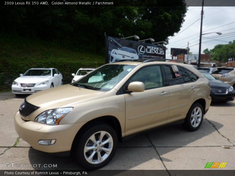Golden Almond Metallic / Parchment 2009 Lexus RX 350 AWD