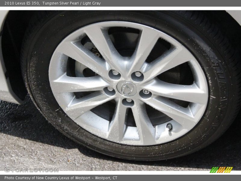 Tungsten Silver Pearl / Light Gray 2010 Lexus ES 350