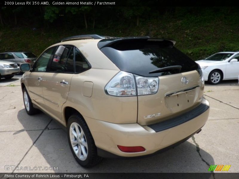 Golden Almond Metallic / Parchment 2009 Lexus RX 350 AWD