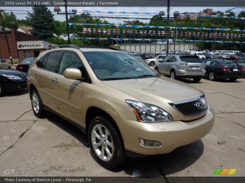 Golden Almond Metallic / Parchment 2009 Lexus RX 350 AWD
