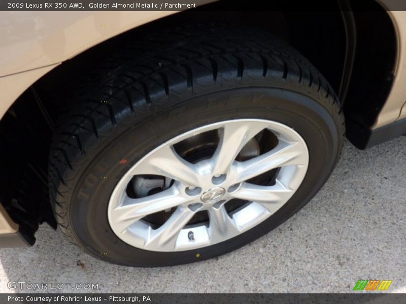 Golden Almond Metallic / Parchment 2009 Lexus RX 350 AWD