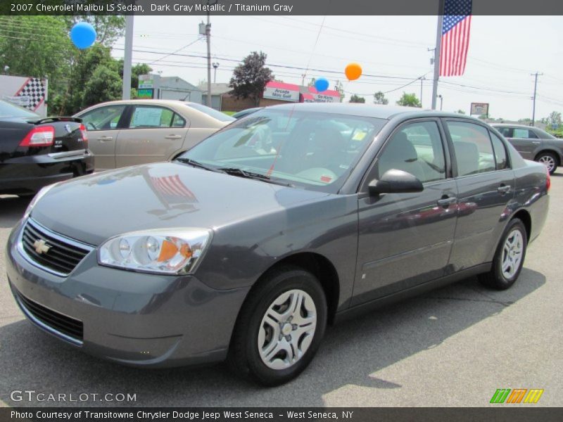 Dark Gray Metallic / Titanium Gray 2007 Chevrolet Malibu LS Sedan