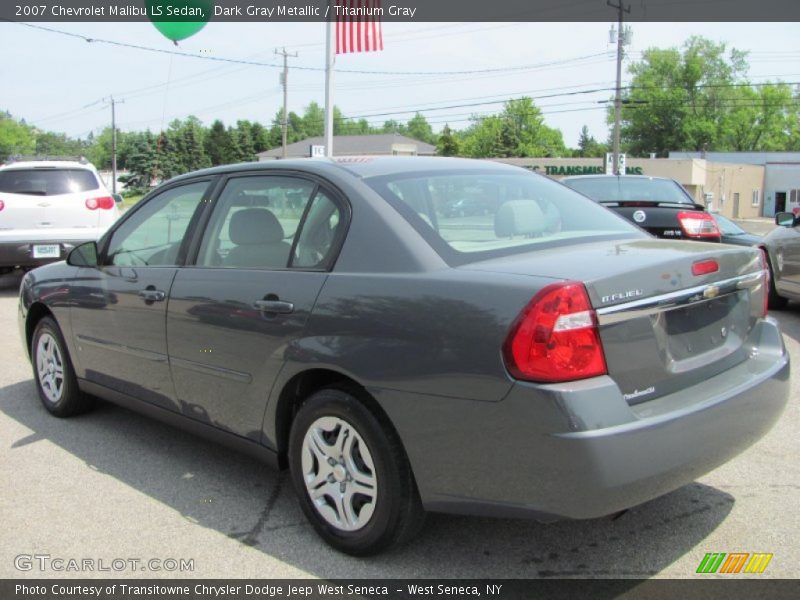 Dark Gray Metallic / Titanium Gray 2007 Chevrolet Malibu LS Sedan