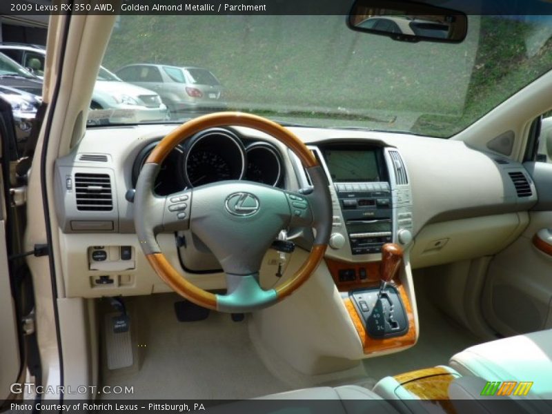 Golden Almond Metallic / Parchment 2009 Lexus RX 350 AWD