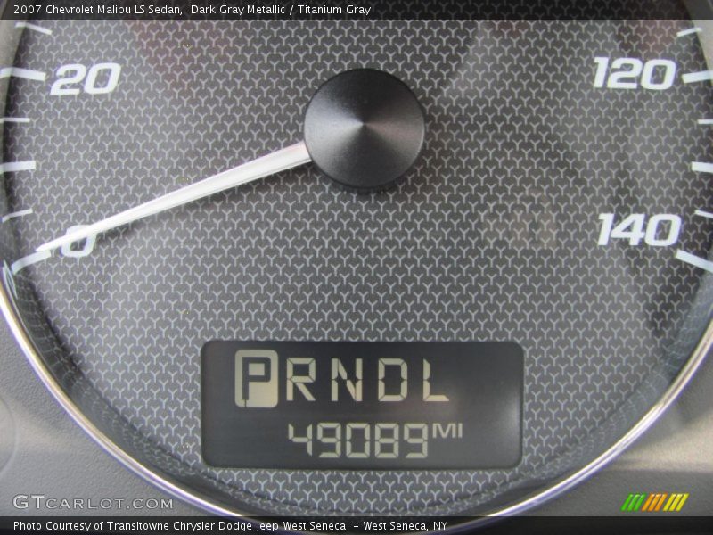 Dark Gray Metallic / Titanium Gray 2007 Chevrolet Malibu LS Sedan
