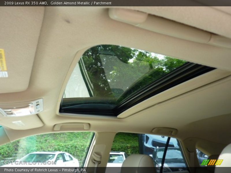 Golden Almond Metallic / Parchment 2009 Lexus RX 350 AWD