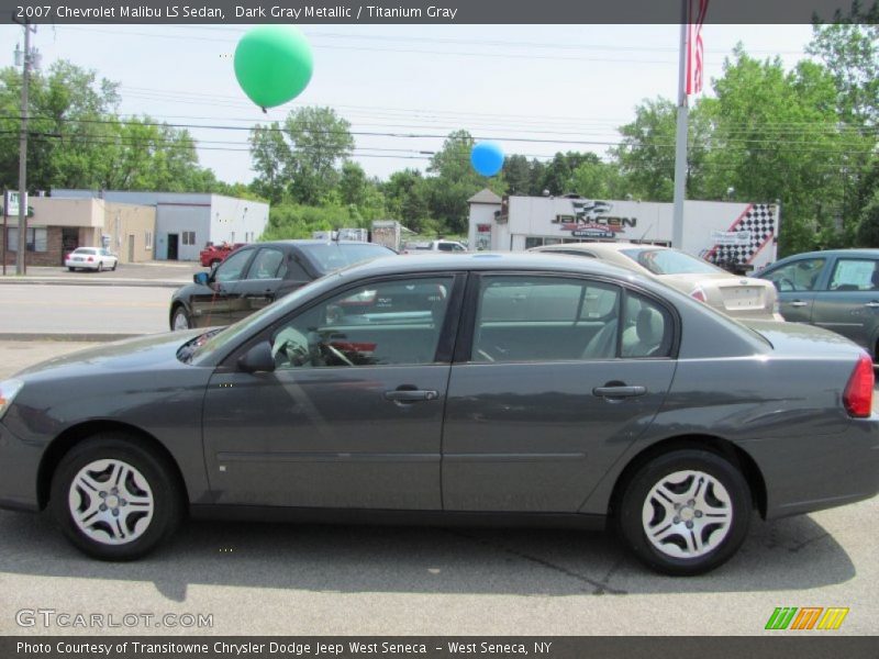 Dark Gray Metallic / Titanium Gray 2007 Chevrolet Malibu LS Sedan