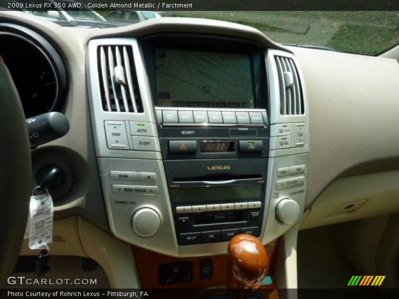 Golden Almond Metallic / Parchment 2009 Lexus RX 350 AWD