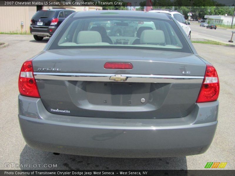 Dark Gray Metallic / Titanium Gray 2007 Chevrolet Malibu LS Sedan
