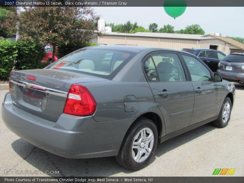 Dark Gray Metallic / Titanium Gray 2007 Chevrolet Malibu LS Sedan