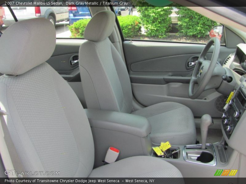 Dark Gray Metallic / Titanium Gray 2007 Chevrolet Malibu LS Sedan