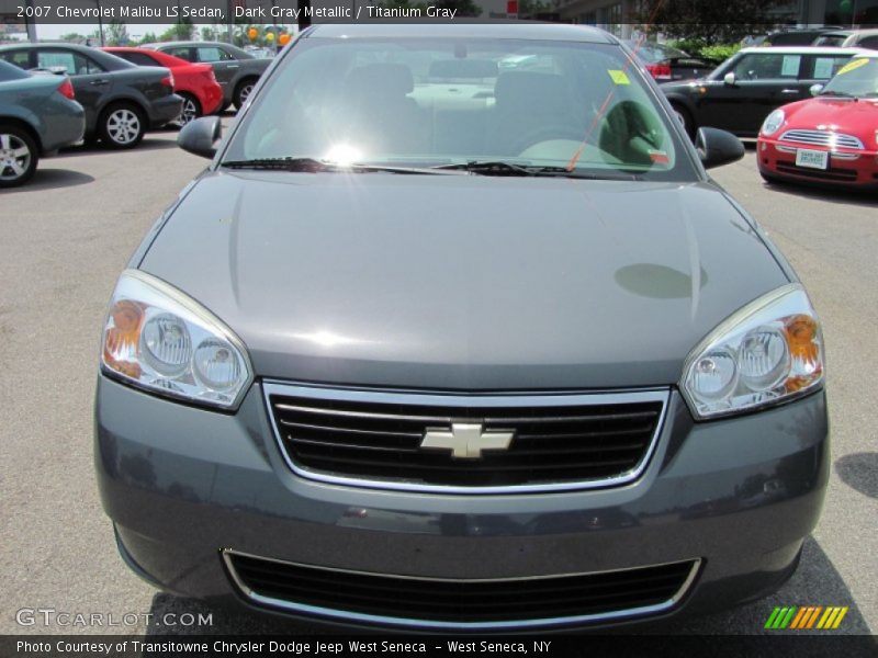 Dark Gray Metallic / Titanium Gray 2007 Chevrolet Malibu LS Sedan