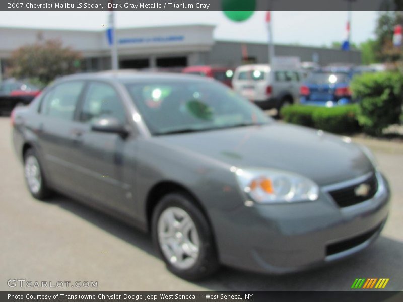 Dark Gray Metallic / Titanium Gray 2007 Chevrolet Malibu LS Sedan
