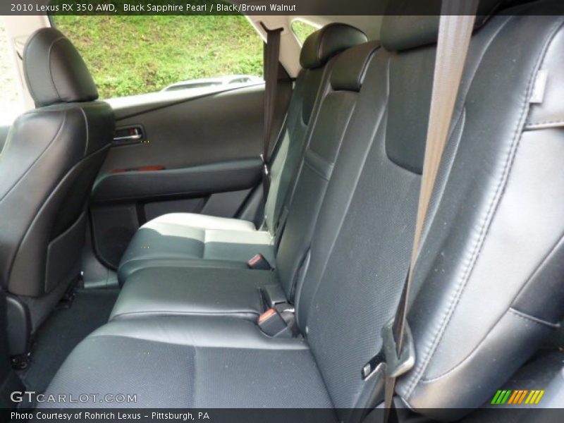 Black Sapphire Pearl / Black/Brown Walnut 2010 Lexus RX 350 AWD