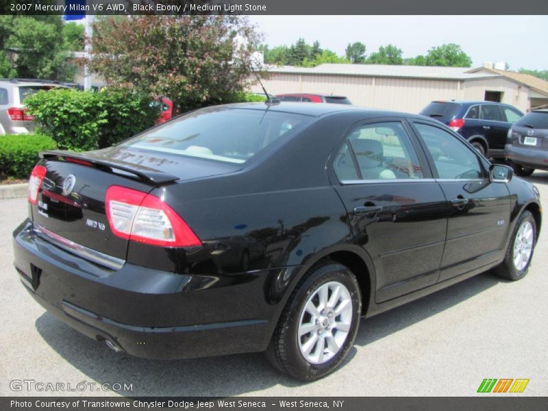 Black Ebony / Medium Light Stone 2007 Mercury Milan V6 AWD