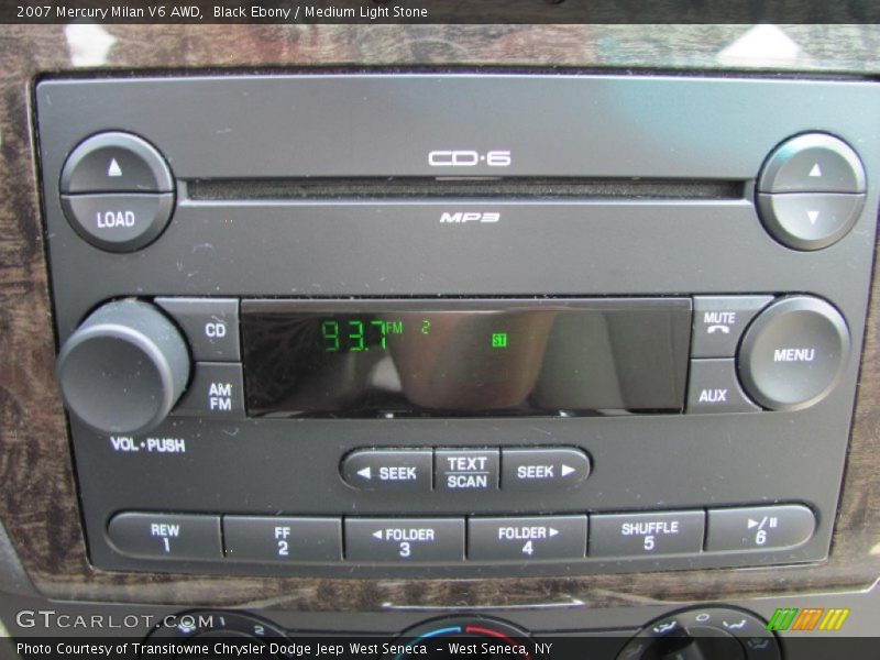 Black Ebony / Medium Light Stone 2007 Mercury Milan V6 AWD