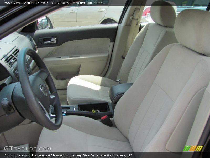 Black Ebony / Medium Light Stone 2007 Mercury Milan V6 AWD