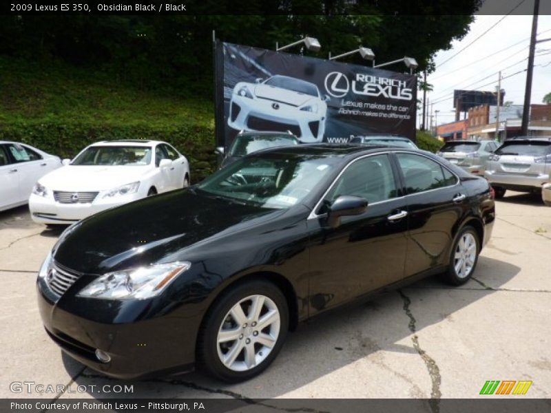 Obsidian Black / Black 2009 Lexus ES 350