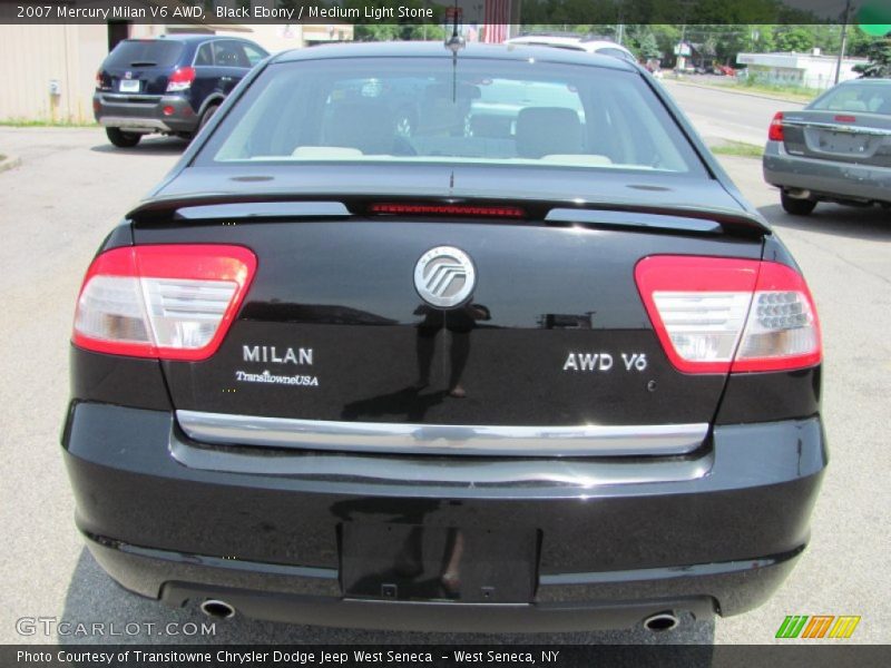 Black Ebony / Medium Light Stone 2007 Mercury Milan V6 AWD