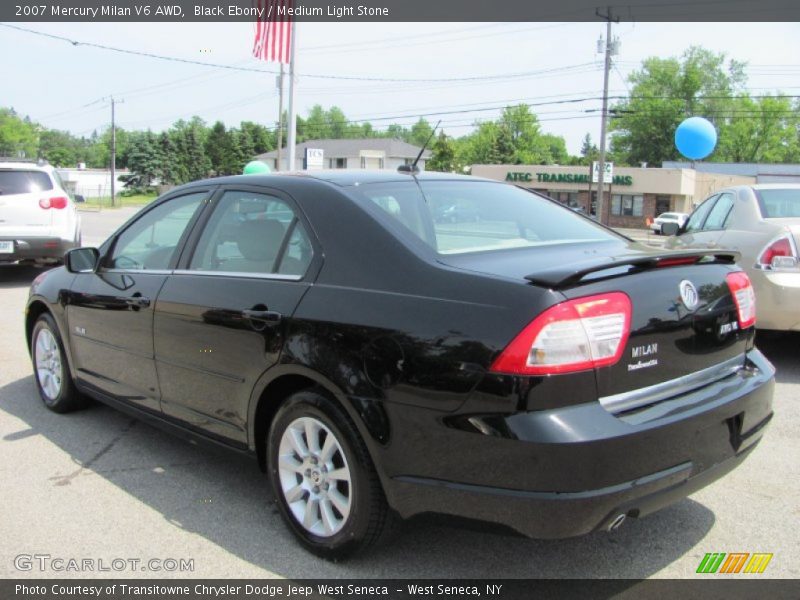 Black Ebony / Medium Light Stone 2007 Mercury Milan V6 AWD
