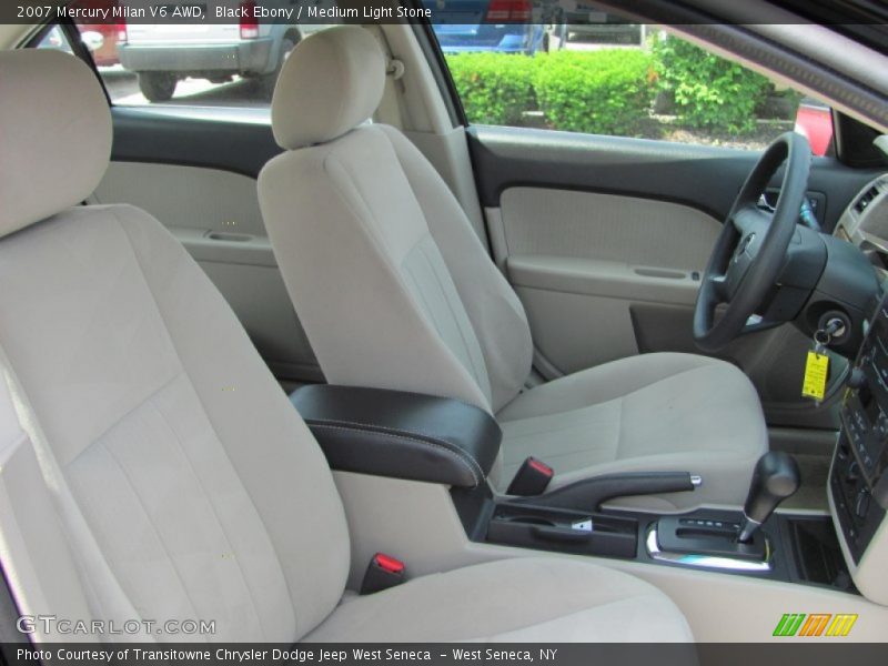 Black Ebony / Medium Light Stone 2007 Mercury Milan V6 AWD