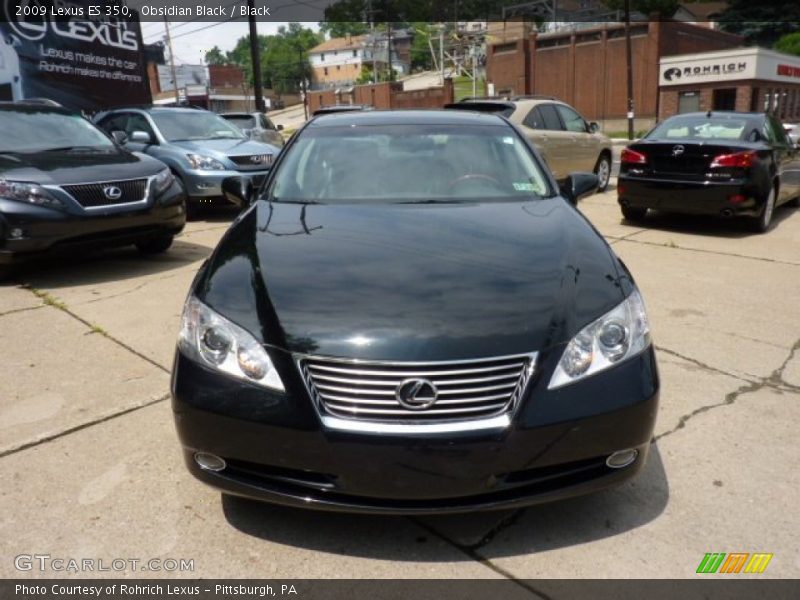 Obsidian Black / Black 2009 Lexus ES 350