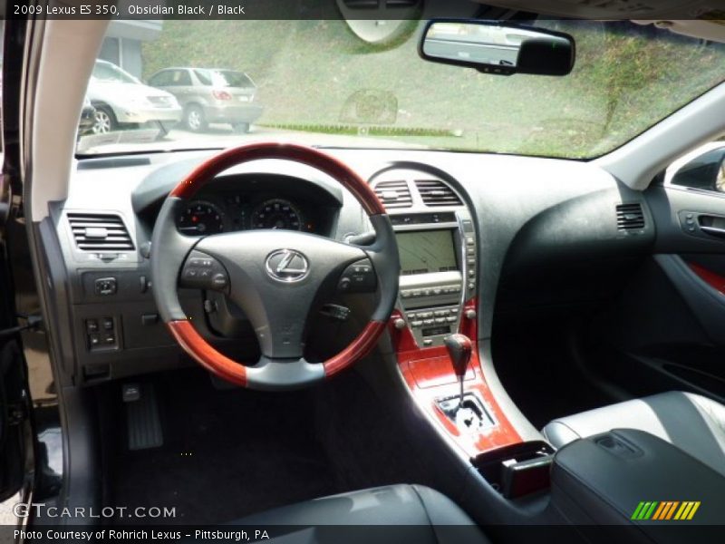 Obsidian Black / Black 2009 Lexus ES 350