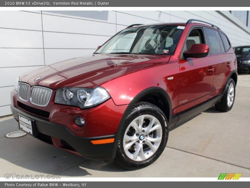 Vermilion Red Metallic / Oyster 2010 BMW X3 xDrive30i