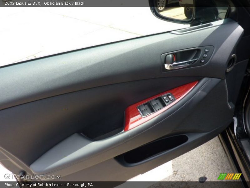 Obsidian Black / Black 2009 Lexus ES 350