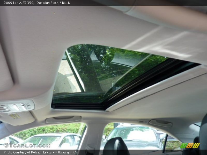 Obsidian Black / Black 2009 Lexus ES 350