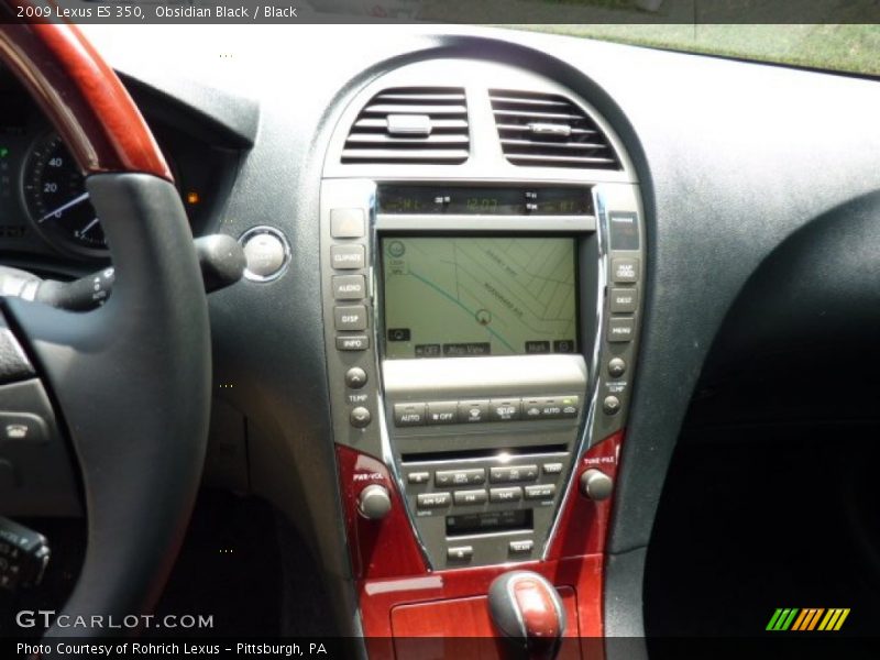 Obsidian Black / Black 2009 Lexus ES 350